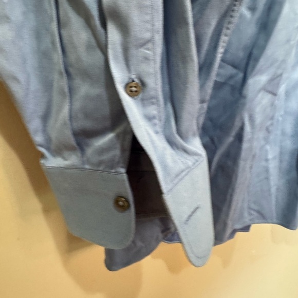 Ermenegildo Zegna Men 18.5/47 Blue Button Up LS Cotton Shirt - Picture 4 of 11